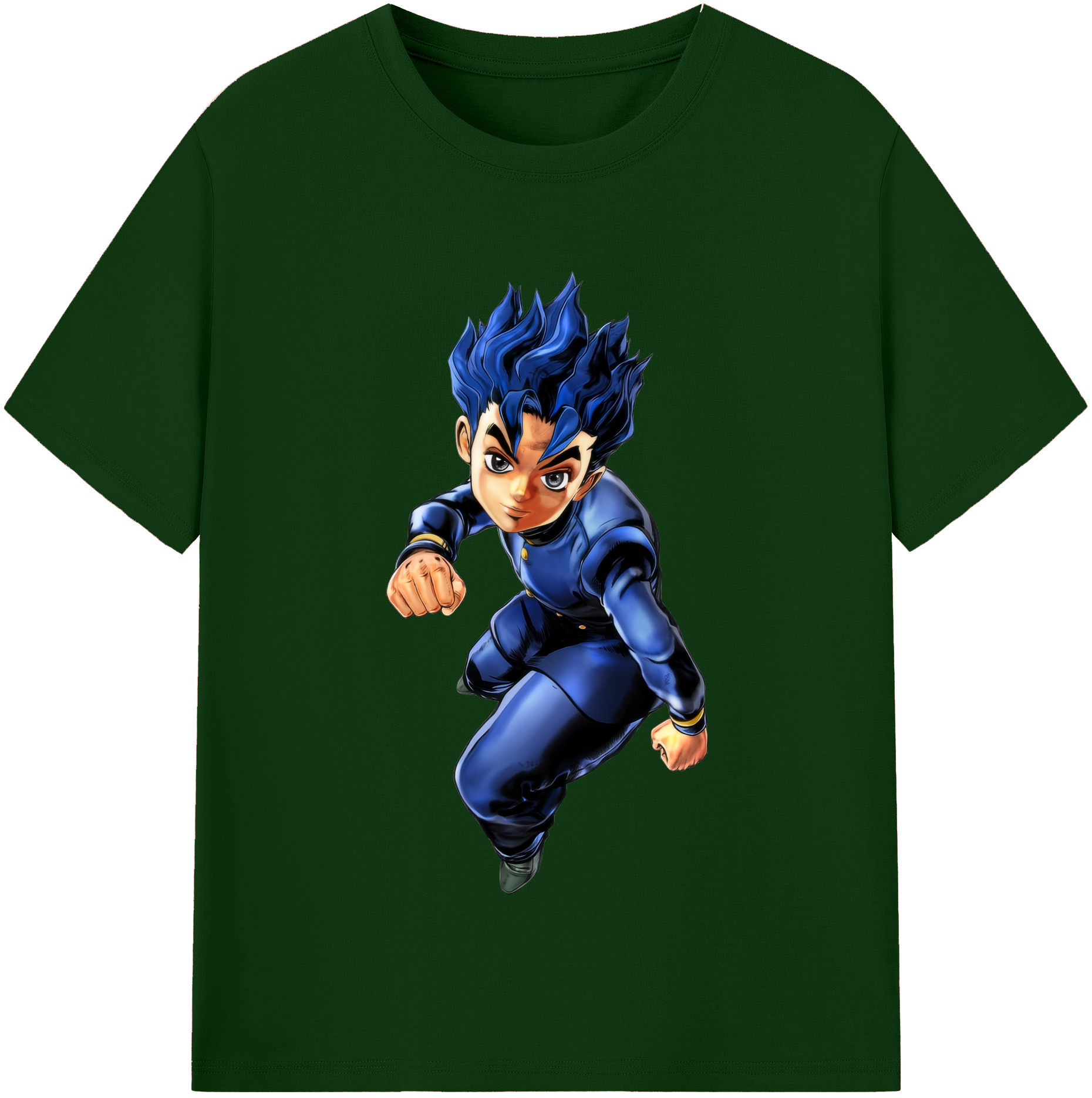 （画像用） ジョジョの奇妙な冒険 広瀨康一 JoJo's Bizarre Adventure Hirose Koichi 綿100％半袖Tシャツ（フロントプリント）